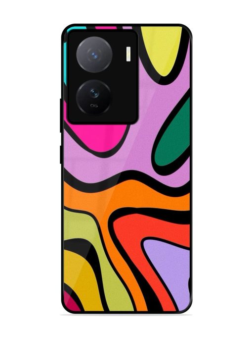 Groovy Swirls Glossy Soft Edge Case for Iqoo Z7 (5G)