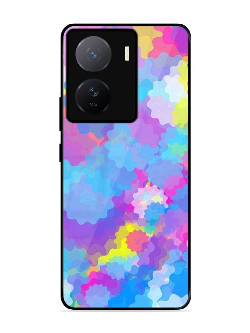 Psychedelic Cloud Burst Glossy Soft Edge Case for Iqoo Z7 (5G)