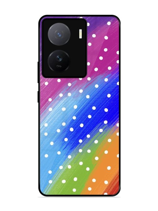 Rainbow Polka Dot Dream Glossy Soft Edge Case for Iqoo Z7 (5G)