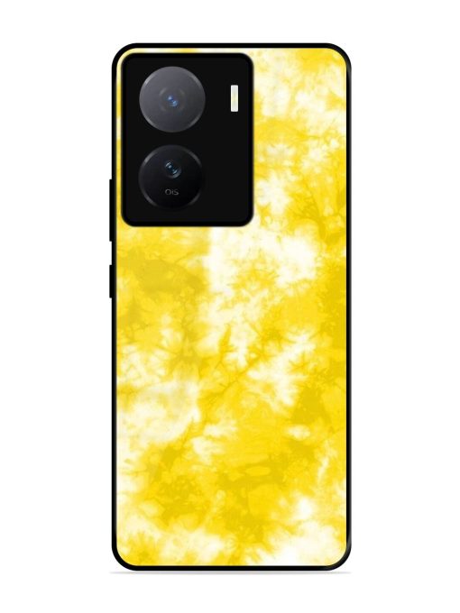 Golden Tie-Dye Twirl Glossy Soft Edge Case for Iqoo Z7 (5G)