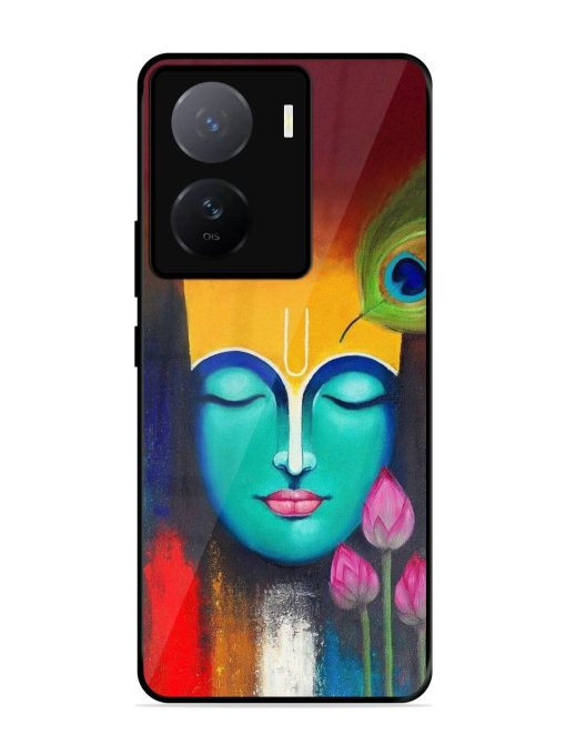 Divine Tranquility: The Face Of Krishna Glossy Soft Edge Case for Iqoo Z7 (5G)