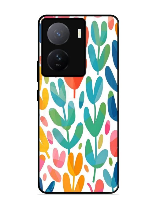 Rainbow Of Blooms Glossy Soft Edge Case for Iqoo Z7 (5G)