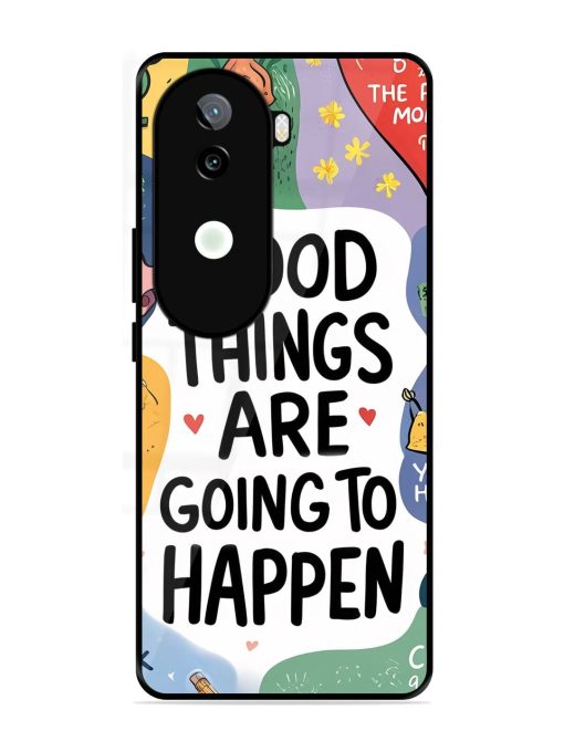 Uplifting Scribbles Glossy Soft Edge Case for Iqoo Z9S (5G)