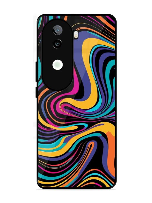 Psychedelic Swirl Glossy Soft Edge Case for Iqoo Z9S (5G)