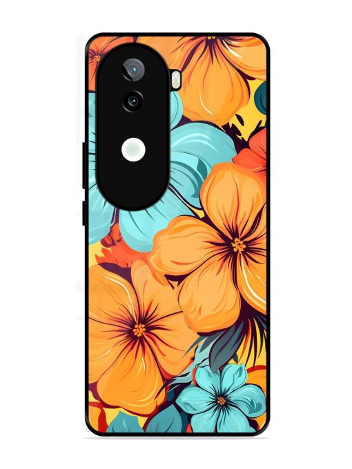 Tropical Bloom Glossy Soft Edge Case for Iqoo Z9S (5G)