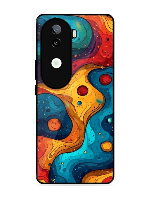 Cosmic Swirl Glossy Soft Edge Case for Iqoo Z9S (5G)