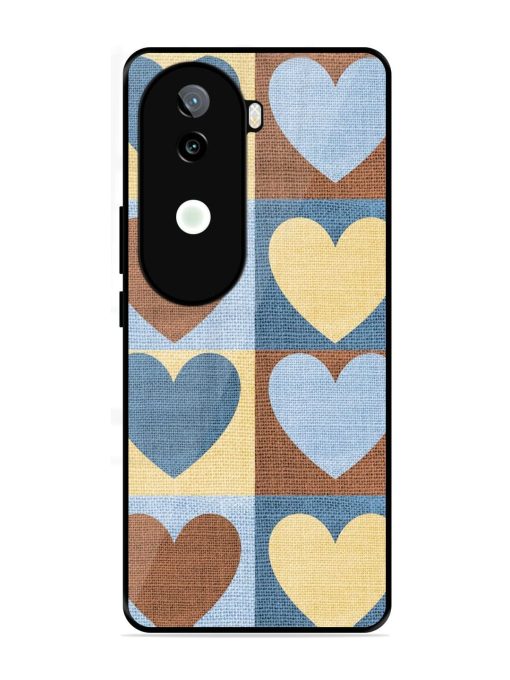 Hearts On Canvas Glossy Soft Edge Case for Iqoo Z9S (5G)