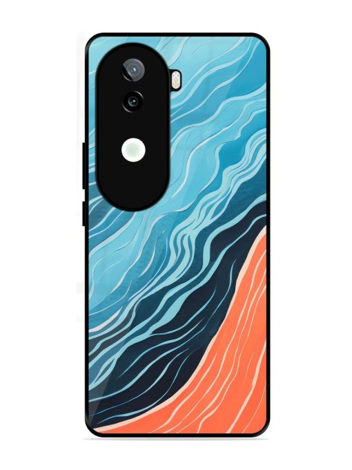 Oceanic Divide Glossy Soft Edge Case for Iqoo Z9S (5G)