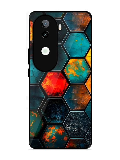 Hexagon Hive Glossy Soft Edge Case for Iqoo Z9S (5G)