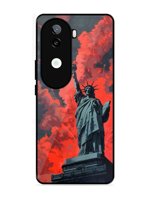 Lady Liberty'S Firework Finale Glossy Soft Edge Case for Iqoo Z9S (5G)