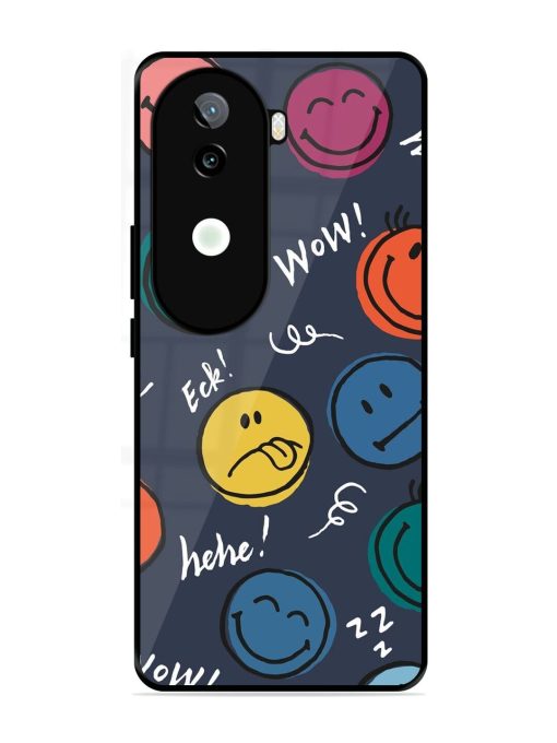 Emoticon Parade Glossy Soft Edge Case for Iqoo Z9S (5G)