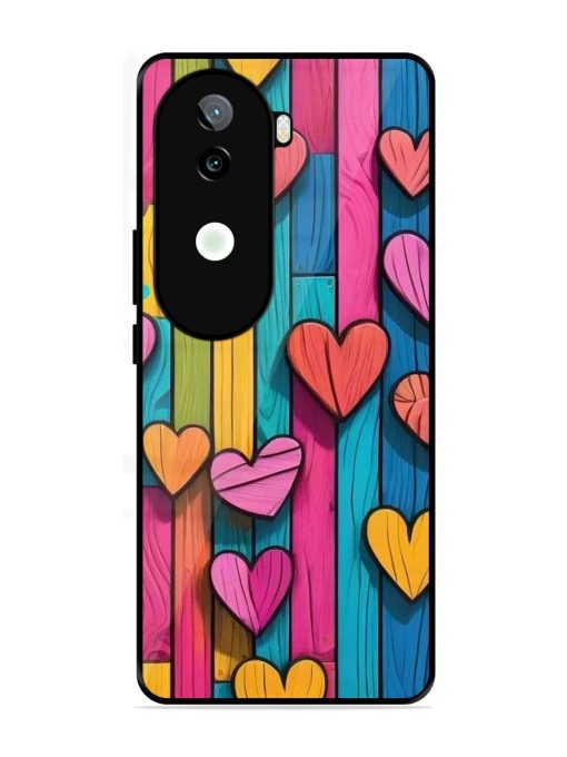 Rainbow Of Hearts Glossy Soft Edge Case for Iqoo Z9S (5G)