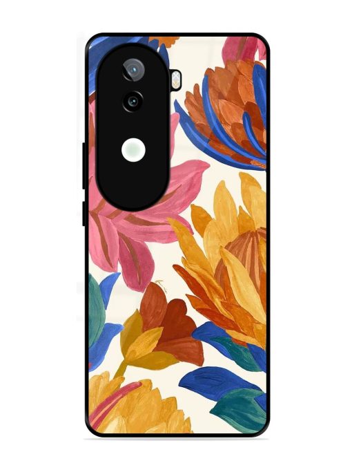 Blooming Tapestry Glossy Soft Edge Case for Iqoo Z9S (5G)