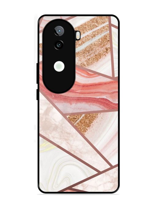 Rosy Mosaic Glossy Soft Edge Case for Iqoo Z9S (5G)