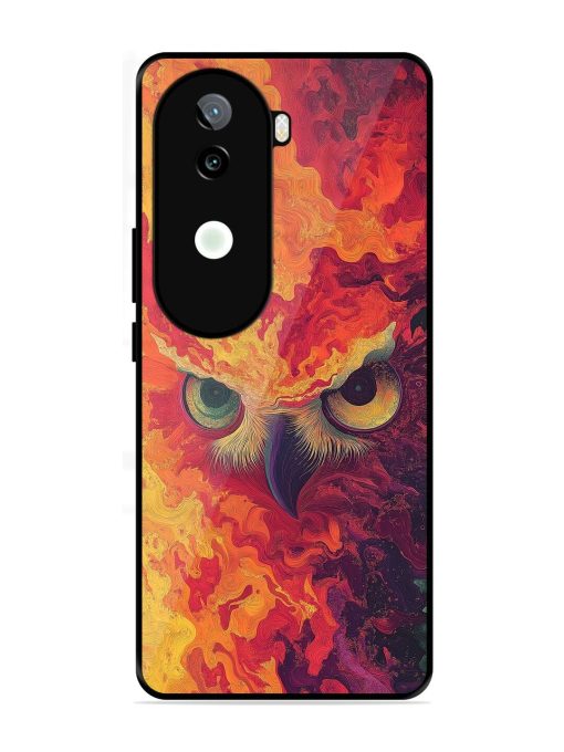 Fiery Owl Glossy Soft Edge Case for Iqoo Z9S (5G)