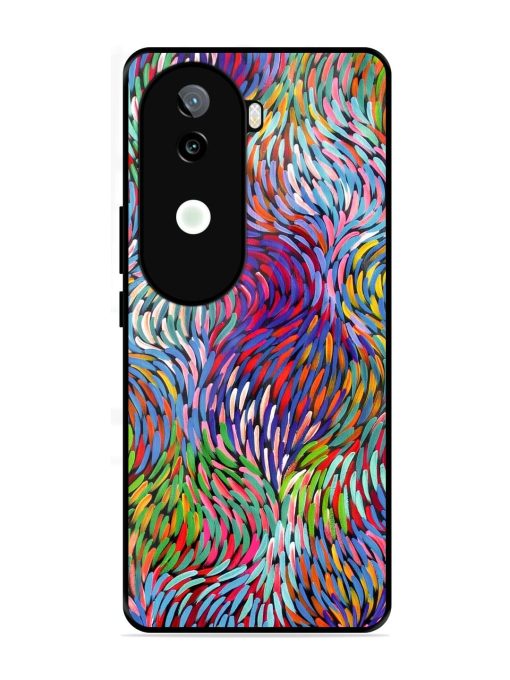 Vibrant Waves Glossy Soft Edge Case for Iqoo Z9S (5G)