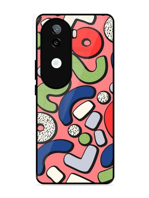 Groovy Geometric Shapes Glossy Soft Edge Case for Iqoo Z9S (5G)