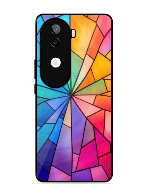 Stained Glass Kaleidoscope Of Colors Glossy Soft Edge Case for Iqoo Z9S (5G)