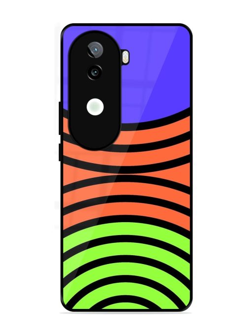 Psychedelic Stripe Symphony Glossy Soft Edge Case for Iqoo Z9S (5G)