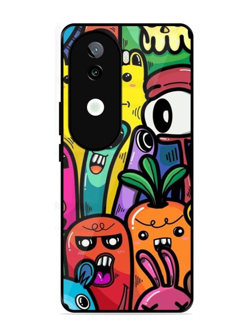 Whimsical Doodle Chaos Glossy Soft Edge Case for Iqoo Z9S (5G)