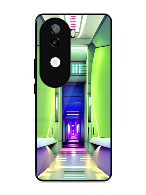 Neon Corridor Glossy Soft Edge Case for Iqoo Z9S (5G)