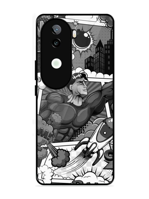 Comic Book Chaos Glossy Soft Edge Case for Iqoo Z9S (5G)