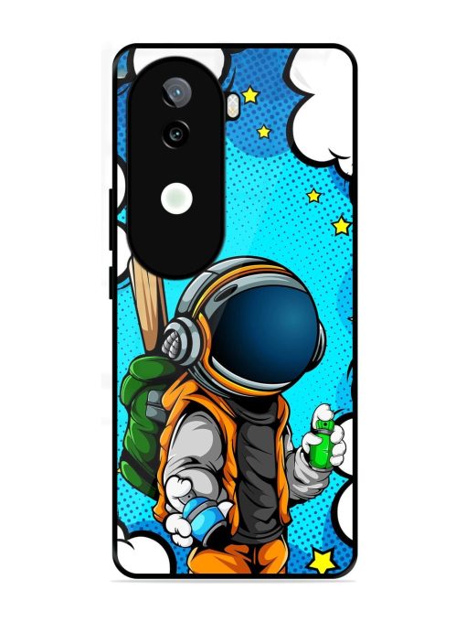 Space Graffiti Artist Glossy Soft Edge Case for Iqoo Z9S (5G)