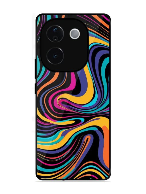 Psychedelic Swirl Glossy Soft Edge Case for Iqoo Z9S Pro (5G)