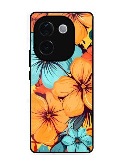 Tropical Bloom Glossy Soft Edge Case for Iqoo Z9S Pro (5G)