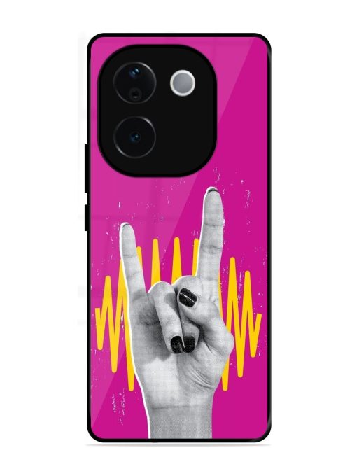 Rock Hand Glossy Soft Edge Case for Iqoo Z9S Pro (5G)