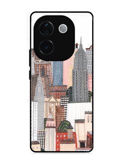 Cityscape Dreams Glossy Soft Edge Case for Iqoo Z9S Pro (5G)