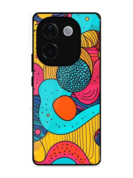 Psychedelic Patterns Glossy Soft Edge Case for Iqoo Z9S Pro (5G)