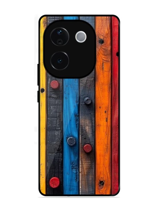 Rainbow Plank Glossy Soft Edge Case for Iqoo Z9S Pro (5G)