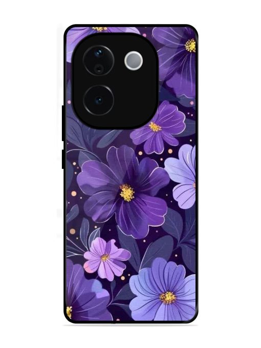 Purple Paradise Glossy Soft Edge Case for Iqoo Z9S Pro (5G)