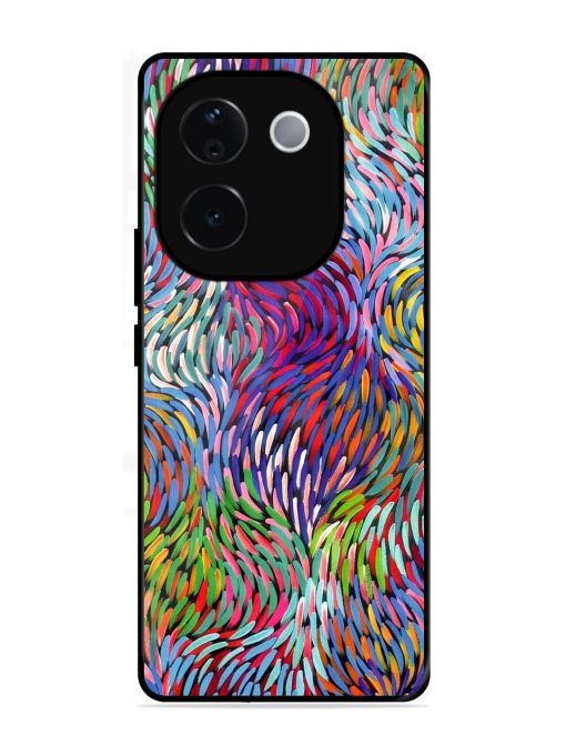 Vibrant Waves Glossy Soft Edge Case for Iqoo Z9S Pro (5G)