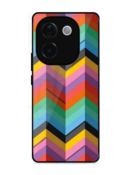 Colorful Zigzag Glossy Soft Edge Case for Iqoo Z9S Pro (5G)