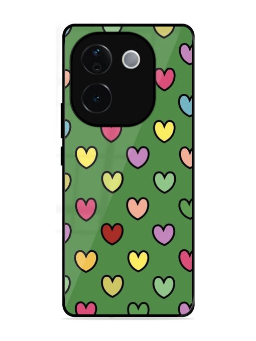 Rainbow Heart Parade Glossy Soft Edge Case for Iqoo Z9S Pro (5G)