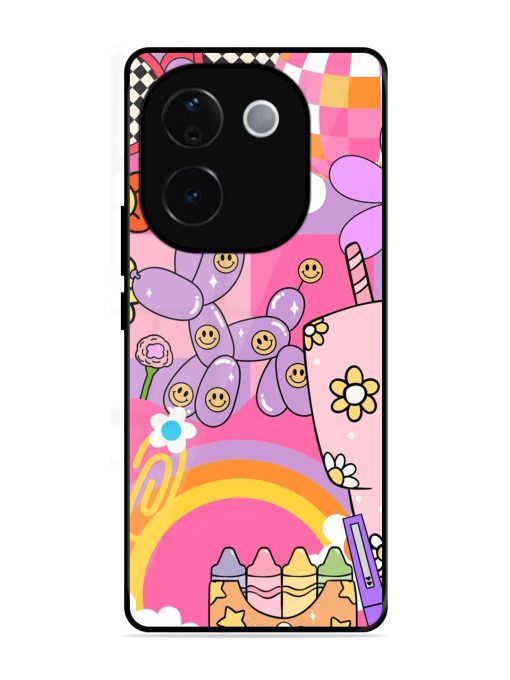 Whimsical Y2K Chaos Glossy Soft Edge Case for Iqoo Z9S Pro (5G)