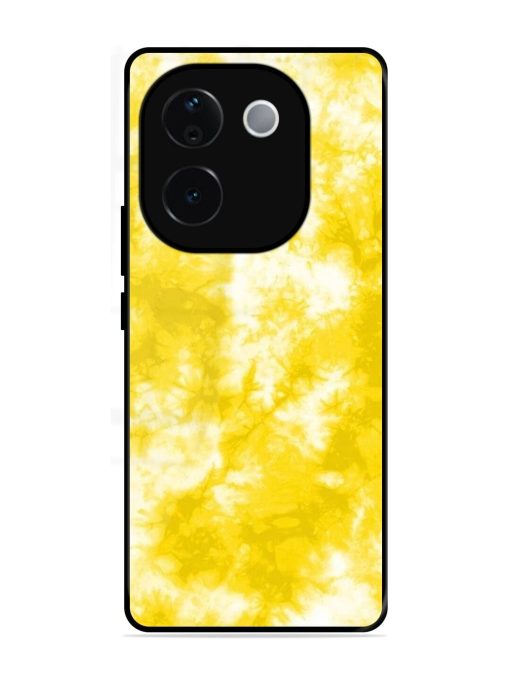 Golden Tie-Dye Twirl Glossy Soft Edge Case for Iqoo Z9S Pro (5G)