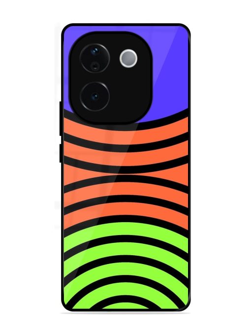 Psychedelic Stripe Symphony Glossy Soft Edge Case for Iqoo Z9S Pro (5G)