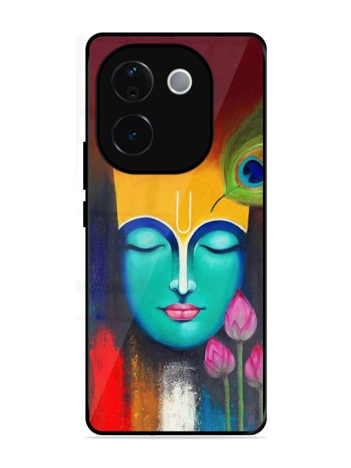 Divine Tranquility: The Face Of Krishna Glossy Soft Edge Case for Iqoo Z9S Pro (5G)