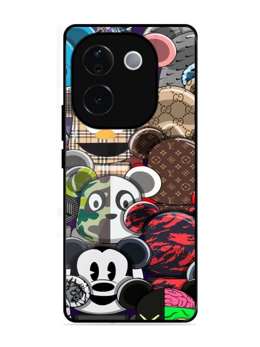 Streetwear Bearbrick Extravaganza Glossy Soft Edge Case for Iqoo Z9S Pro (5G)