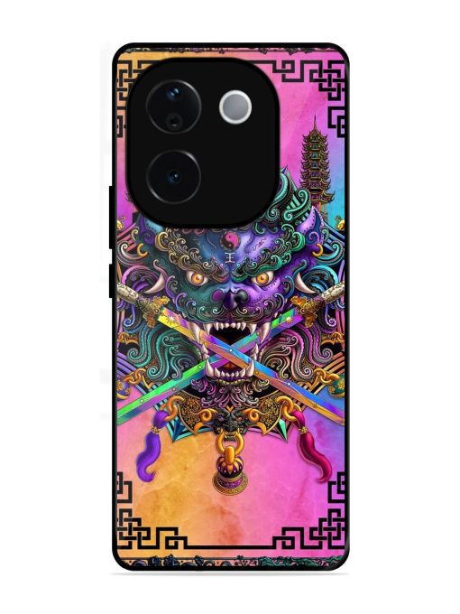 Psychedelic Fu Dog Tapestry Glossy Soft Edge Case for Iqoo Z9S Pro (5G)