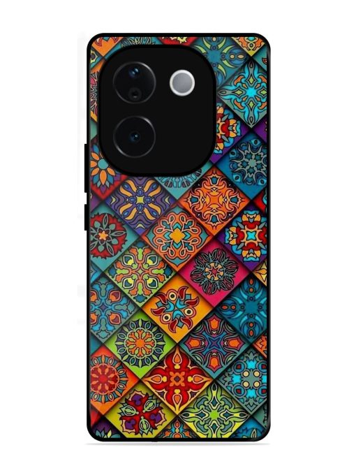 Patchwork Mandala Mosaic Glossy Soft Edge Case for Iqoo Z9S Pro (5G)