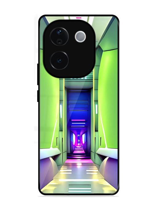 Neon Corridor Glossy Soft Edge Case for Iqoo Z9S Pro (5G)