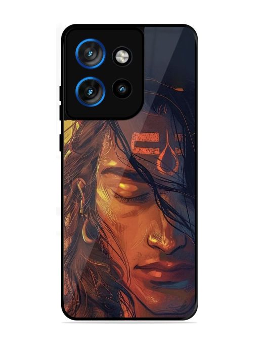 Tranquil Shiva Glossy Soft Edge Case for Motorola Moto Edge 50 Neo (5G)