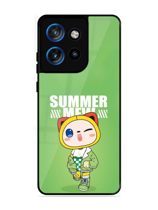 Purrfect Summer Glossy Soft Edge Case for Motorola Moto Edge 50 Neo (5G)