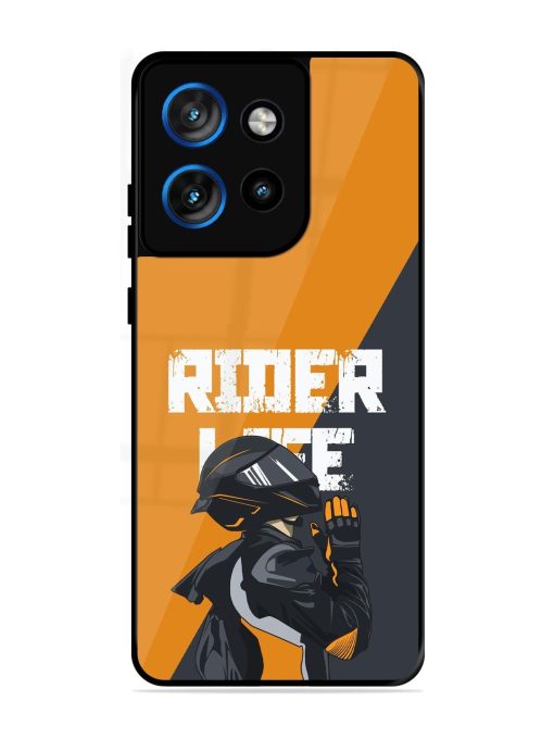 Ride Never Ends Glossy Soft Edge Case for Motorola Moto Edge 50 Neo (5G)