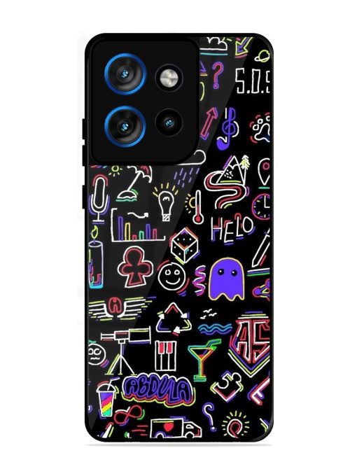Neon Doodle Glossy Soft Edge Case for Motorola Moto Edge 50 Neo (5G)
