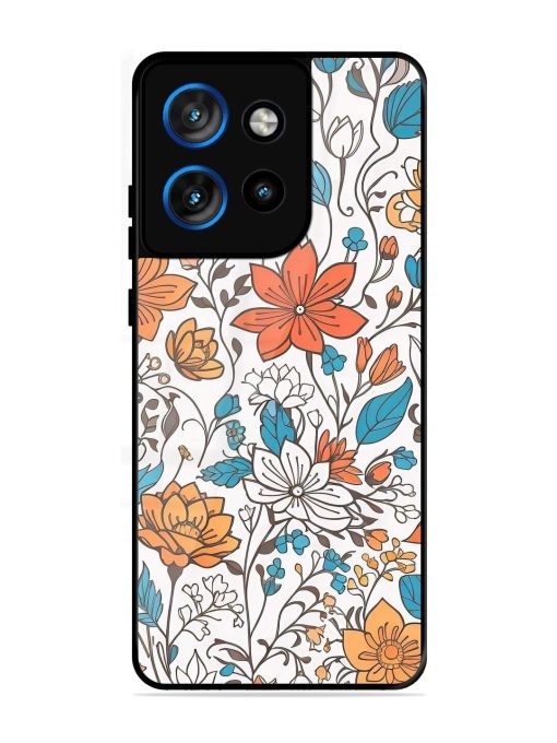 Floral Symphony Glossy Soft Edge Case for Motorola Moto Edge 50 Neo (5G)